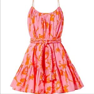 Rhode Nala Dress in Pink Orange Print